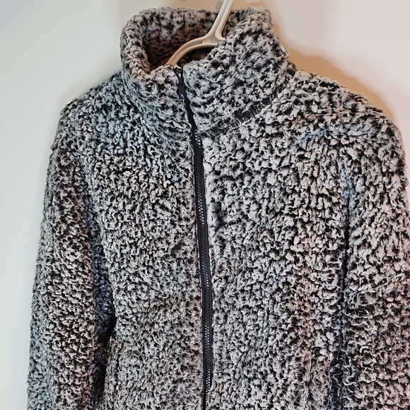 Garage Charcoal Teddy Jacket - Picture 2 of 8